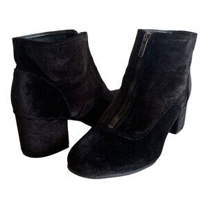 Circus By Sam Edelman Black Velvet Ankle Boots Sz 10​